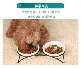 怡亲yoken铁架陶瓷双碗 宠物饮食的实用之选